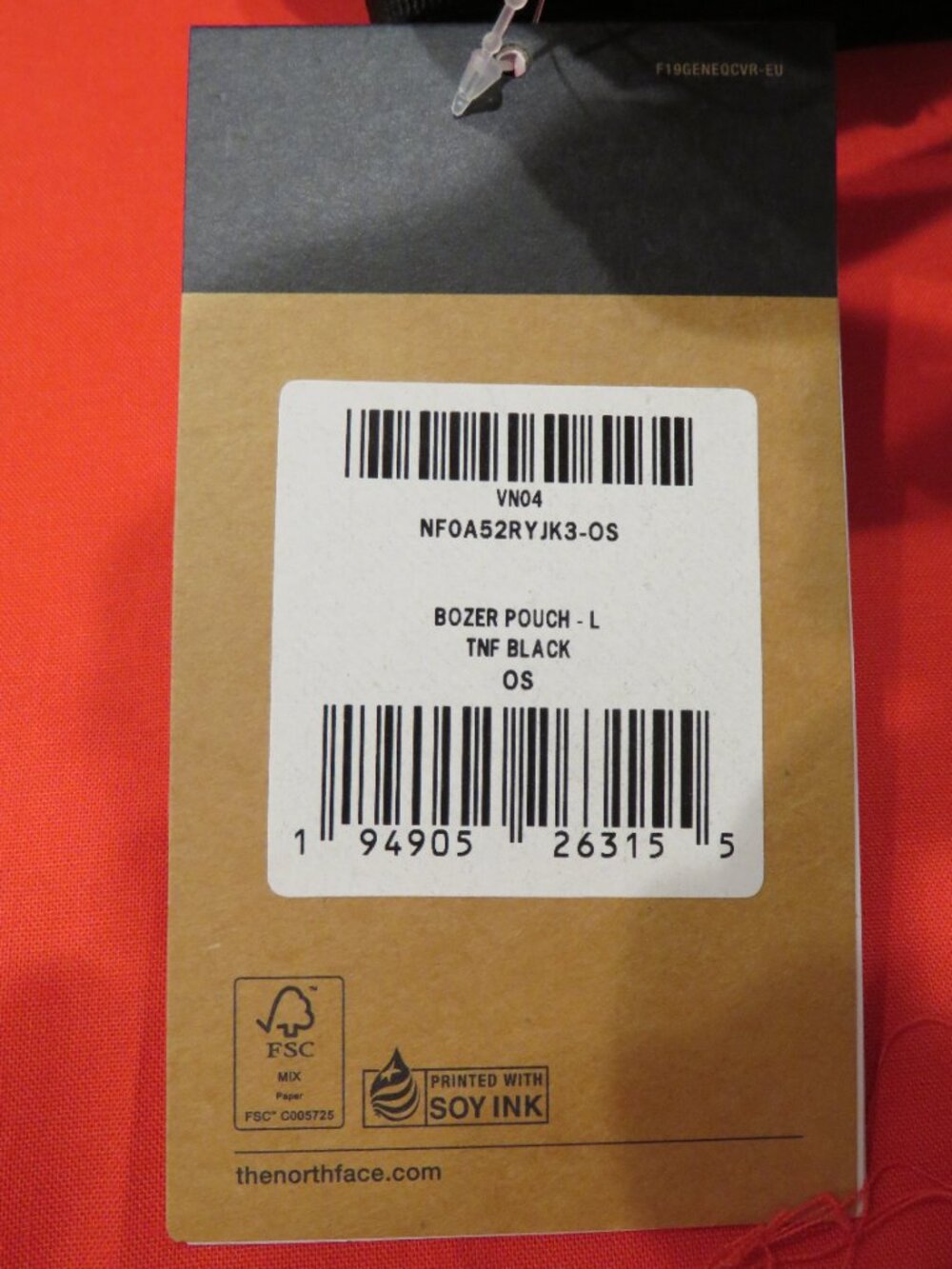 NWT The North Face Bozer Pouch L Black Crossbody Shoulder Bag - Picture 5 of 8